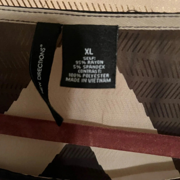 NEW DIRECTIONS~ SHEER TOPPER~COVERUP~XL - Picture 6 of 6